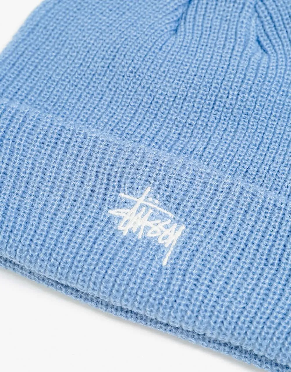 Stüssy Basic Cuff Beanie - Powder Blue