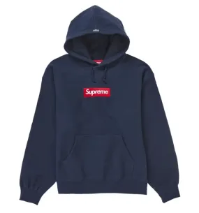 Supreme Box Logo Hooded Sweatshirt Sweatshirt (FW24) Navy