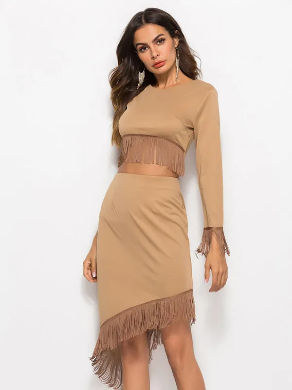 Tassel Irregular Dress