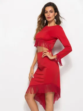 Tassel Irregular Dress