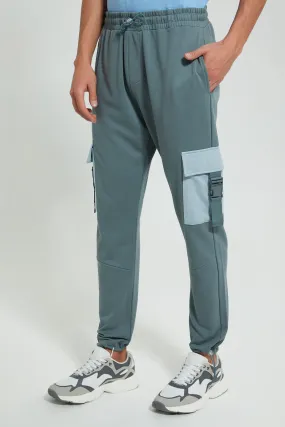 Teal Cargo Jogger