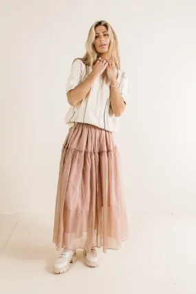 Terrin Tulle Skirt in Mauve - FINAL SALE