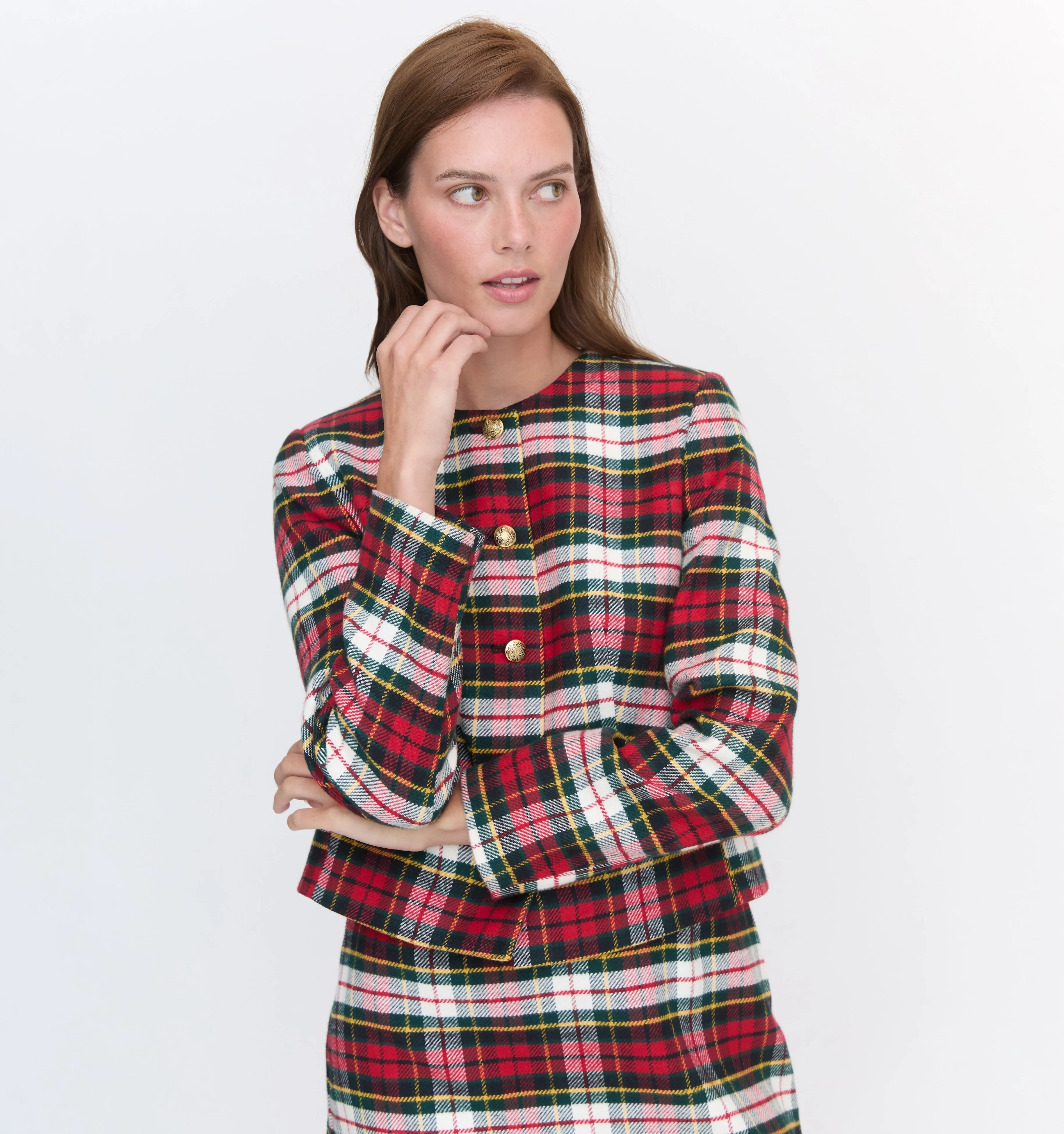 The Virginia Jacket - Multi Tartan