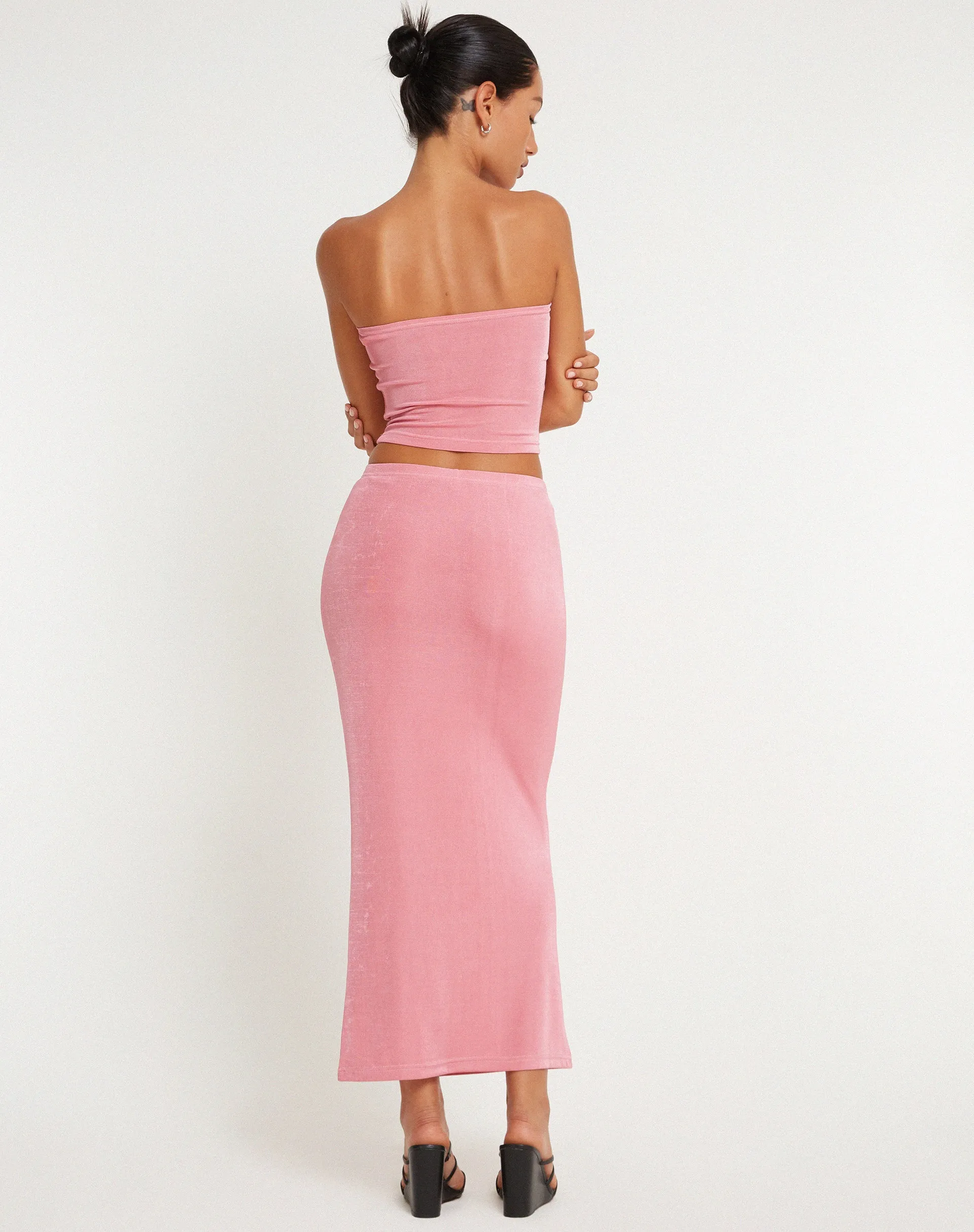 Tulus Maxi Skirt in Pink