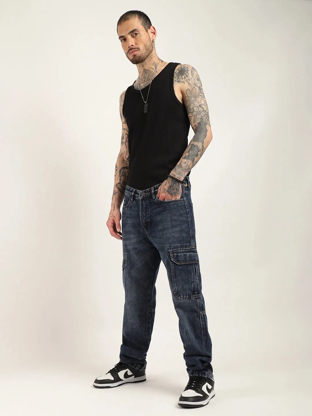 Urban Drift Dark Blue Denim Cargo