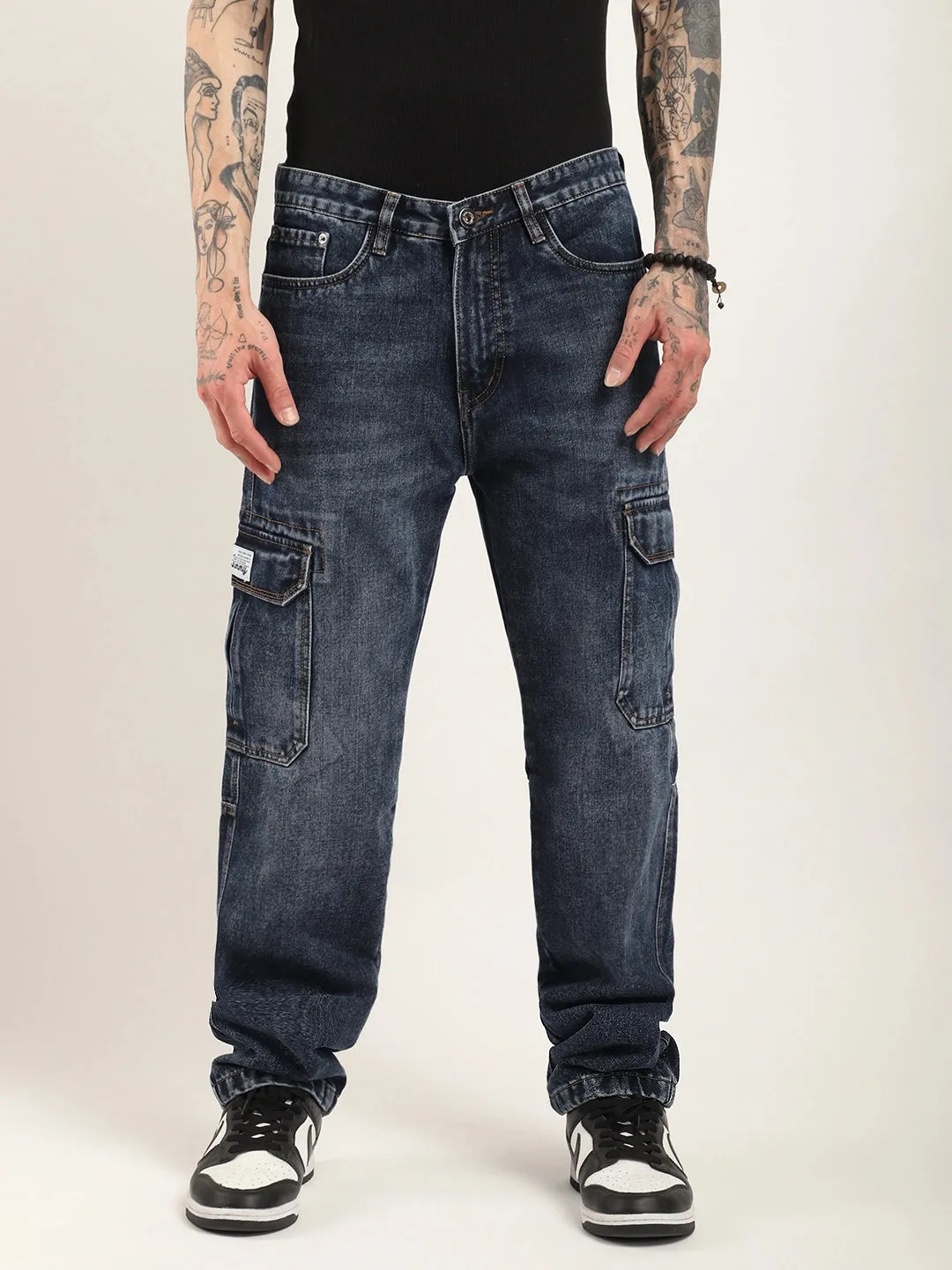 Urban Drift Dark Blue Denim Cargo