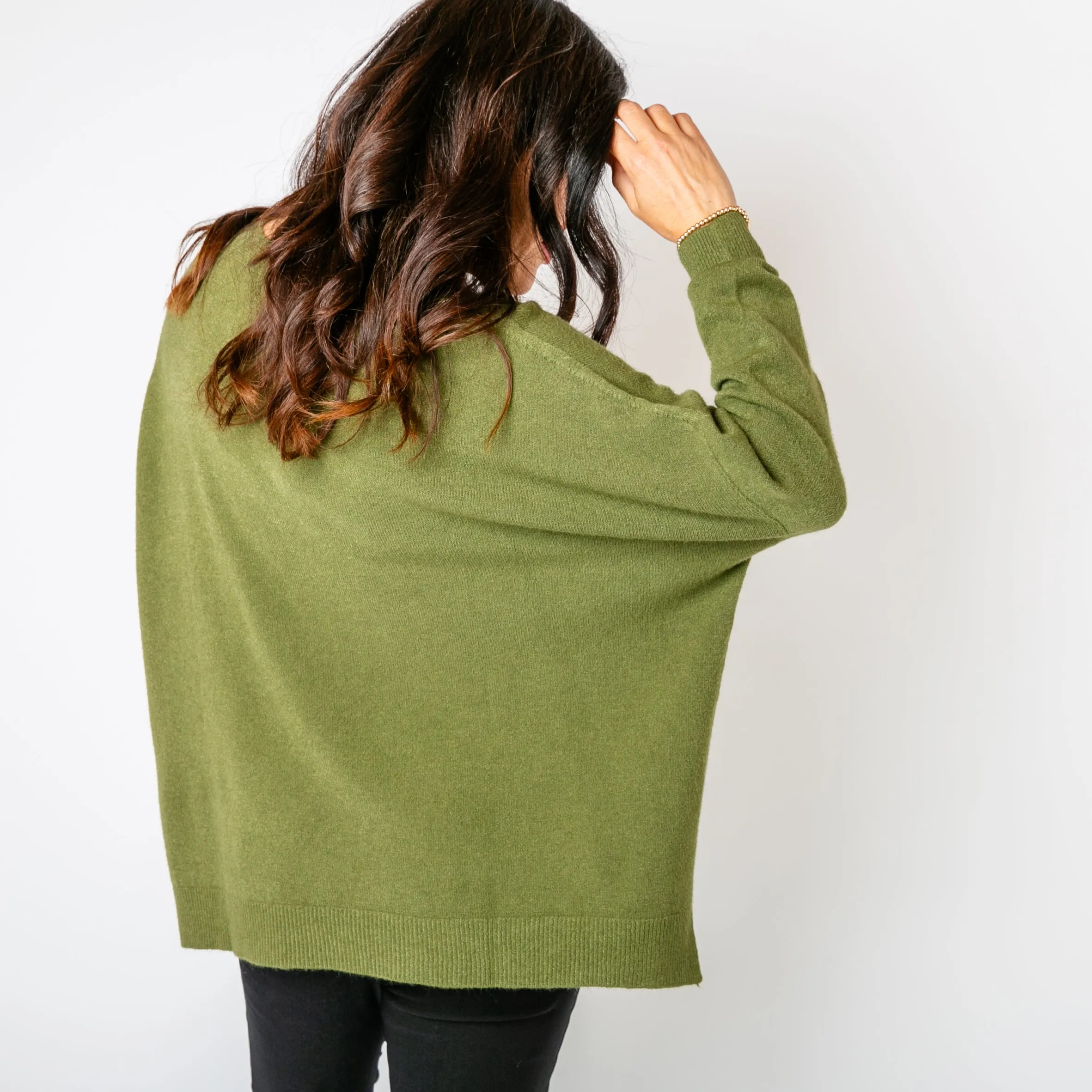 V Neck Split Jumper