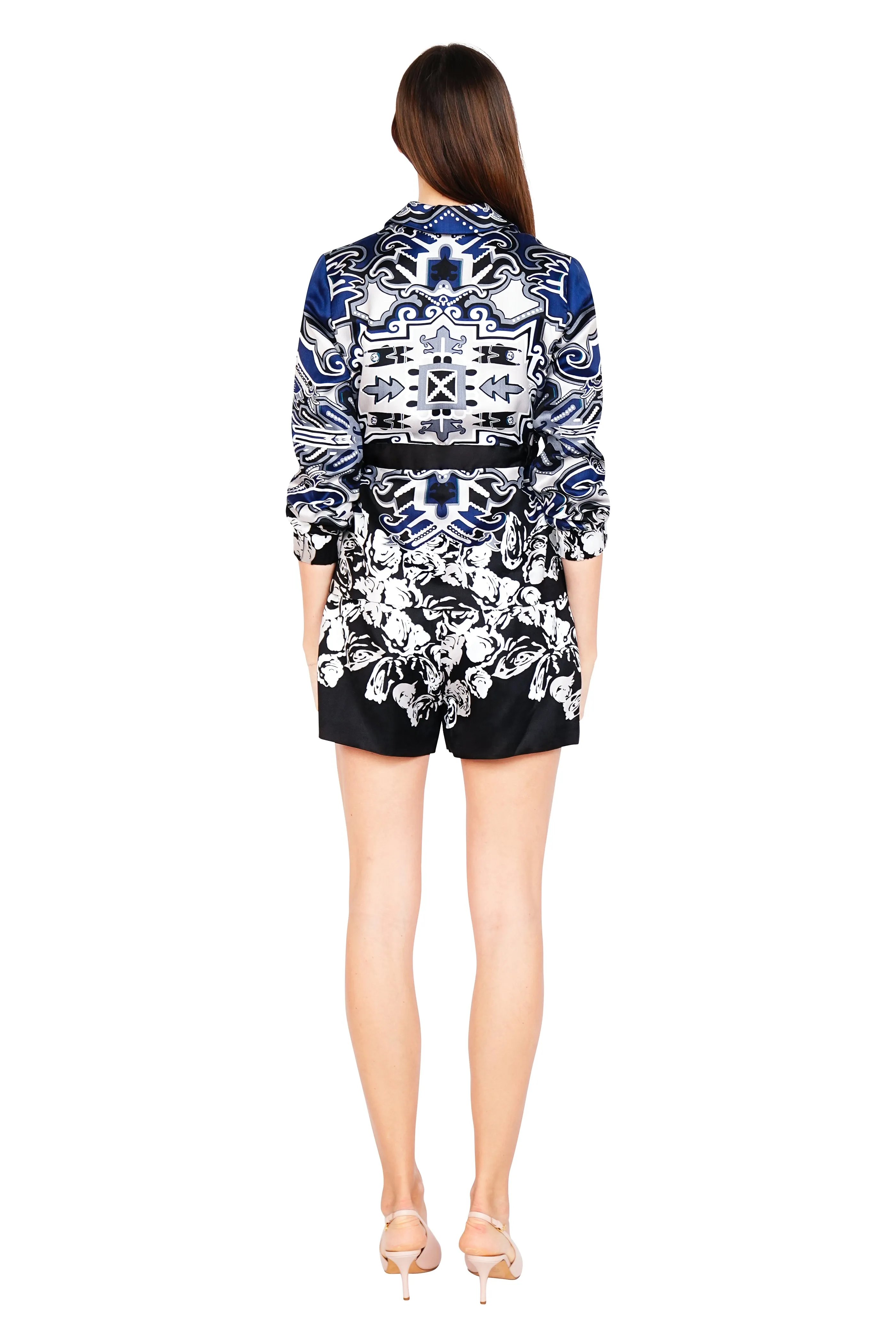 Verna Couture Print Jacquard Shorts