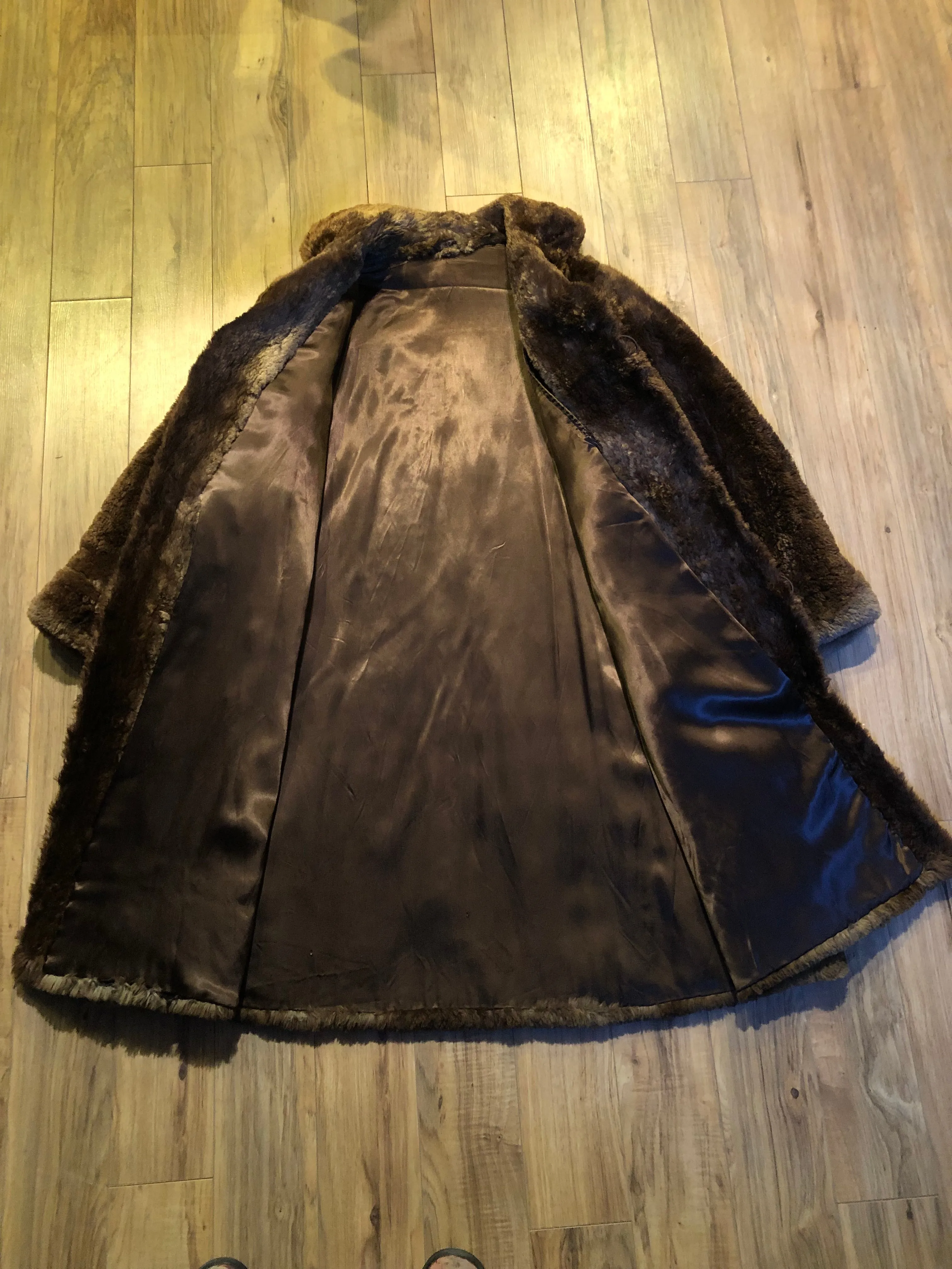 Vintage 70’s Vogue Furriers Long Fur Coat, Made in Nova Scotia