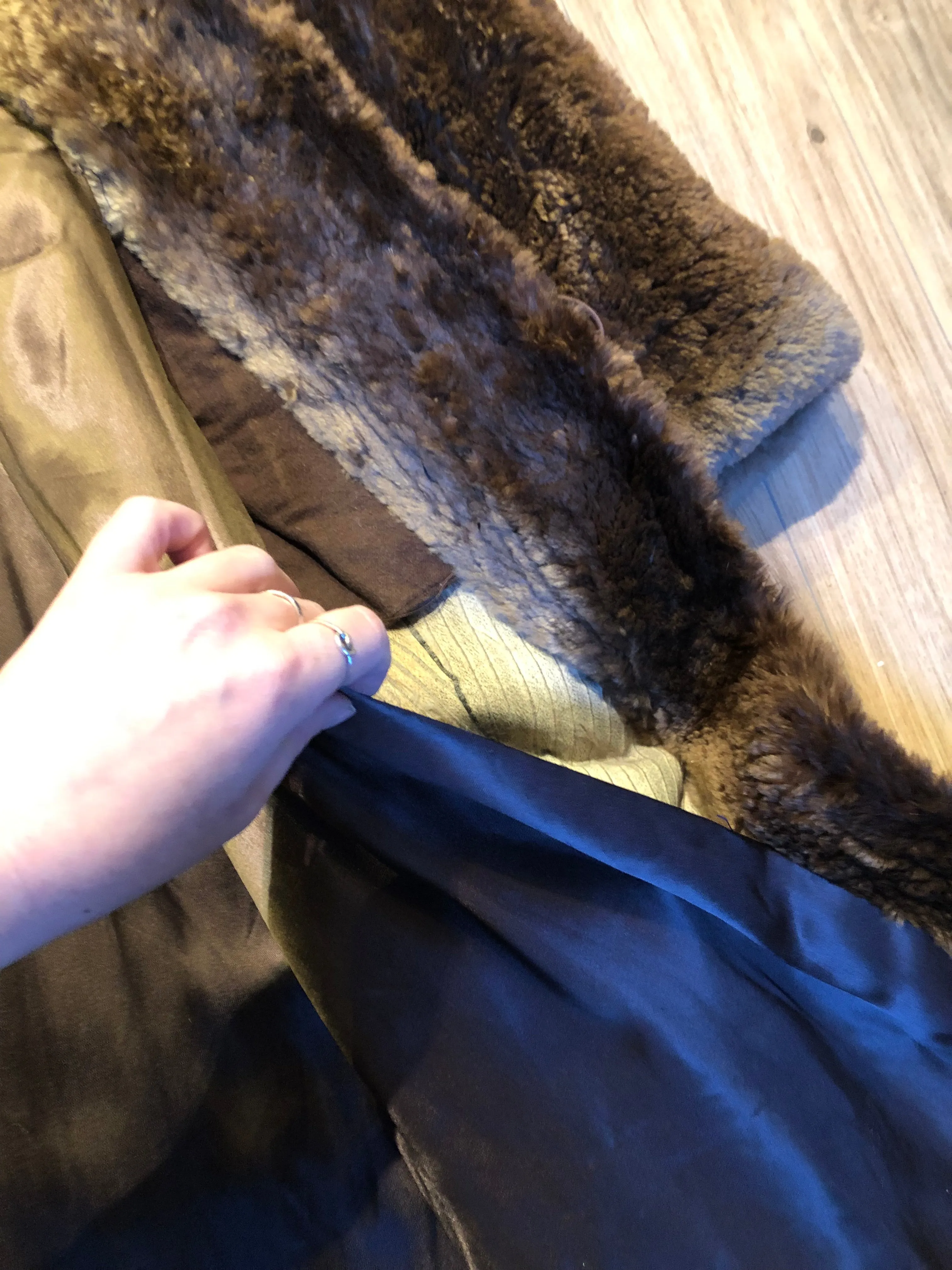 Vintage 70’s Vogue Furriers Long Fur Coat, Made in Nova Scotia