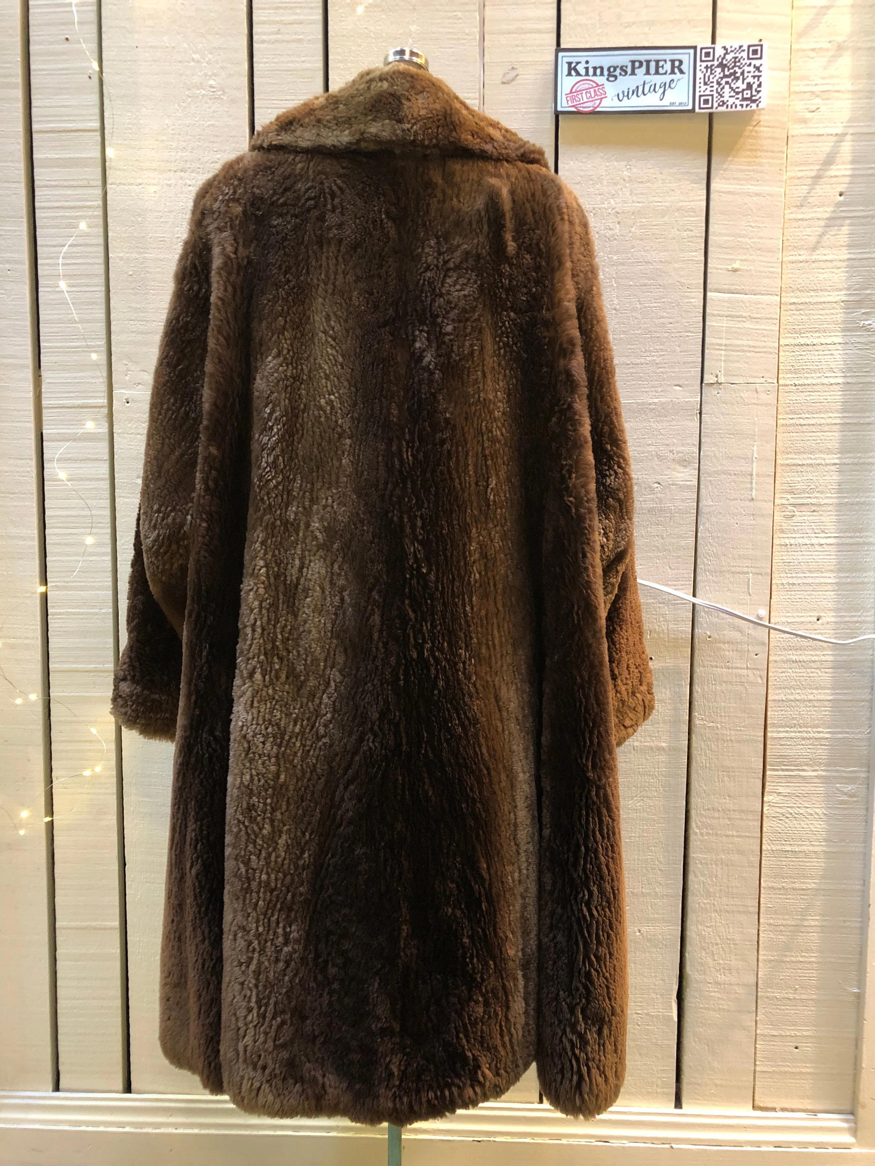 Vintage 70’s Vogue Furriers Long Fur Coat, Made in Nova Scotia