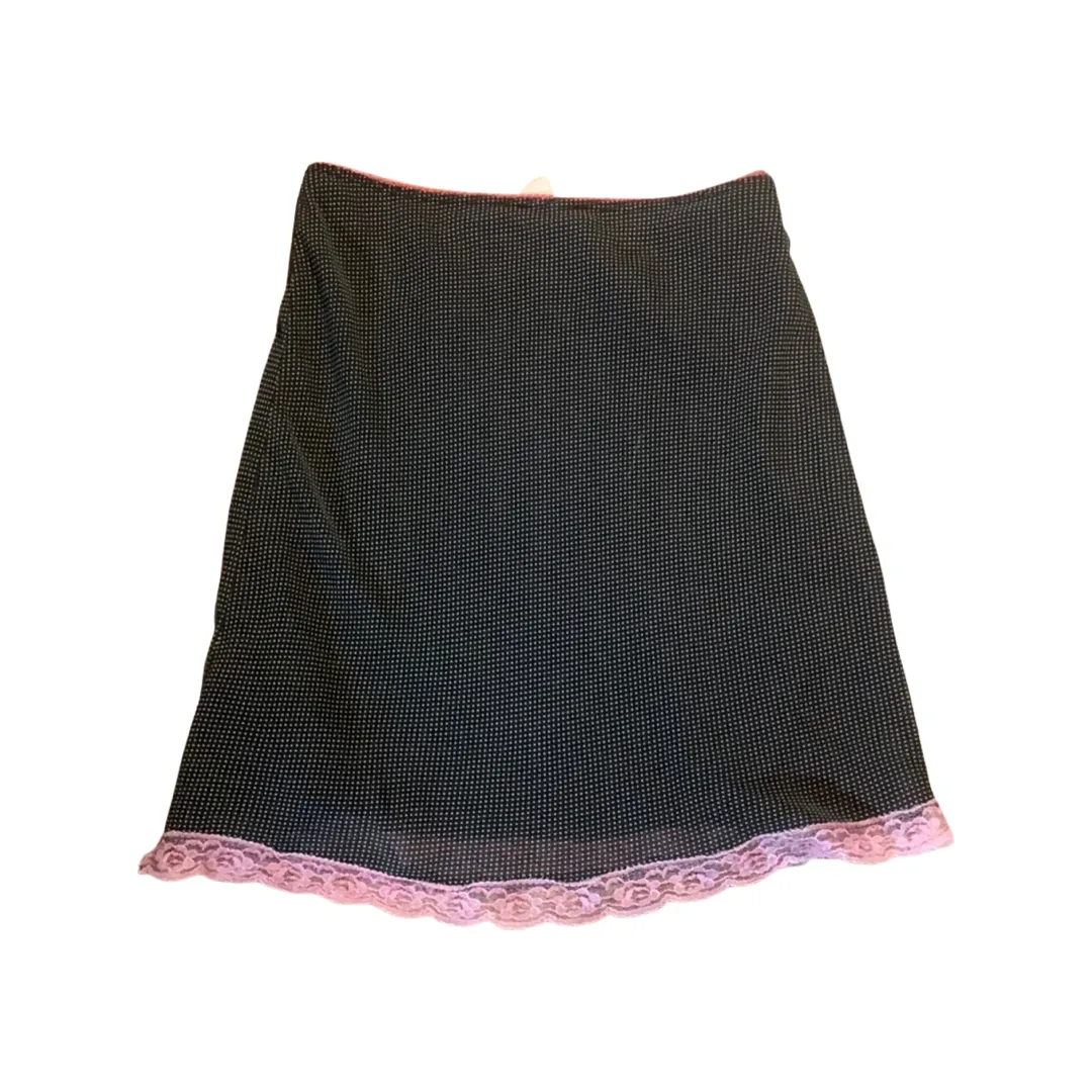 vintage polka dot mini skirt size XS