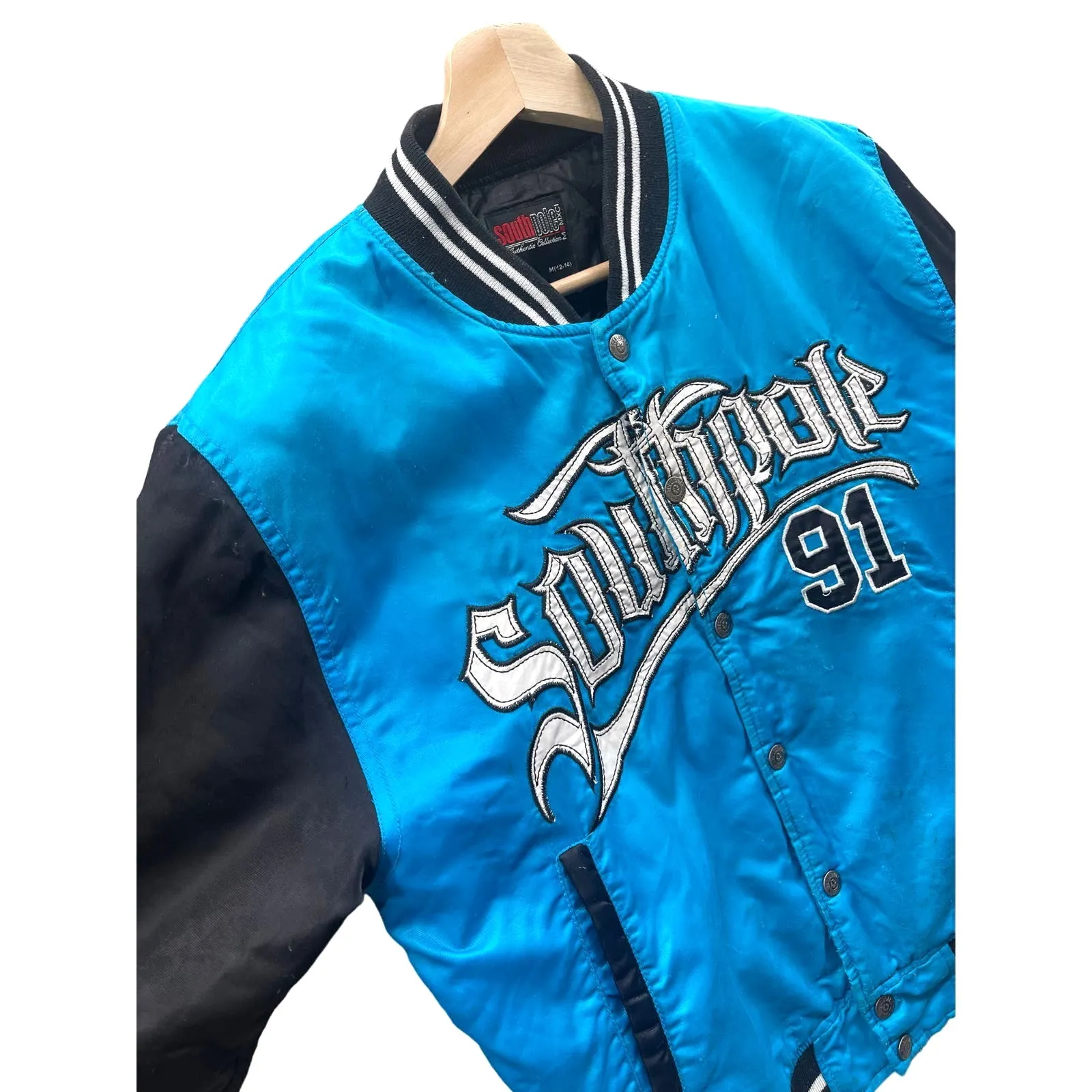 Vintage Southpole Kids Two-Tone Quilted Bomber Jacket