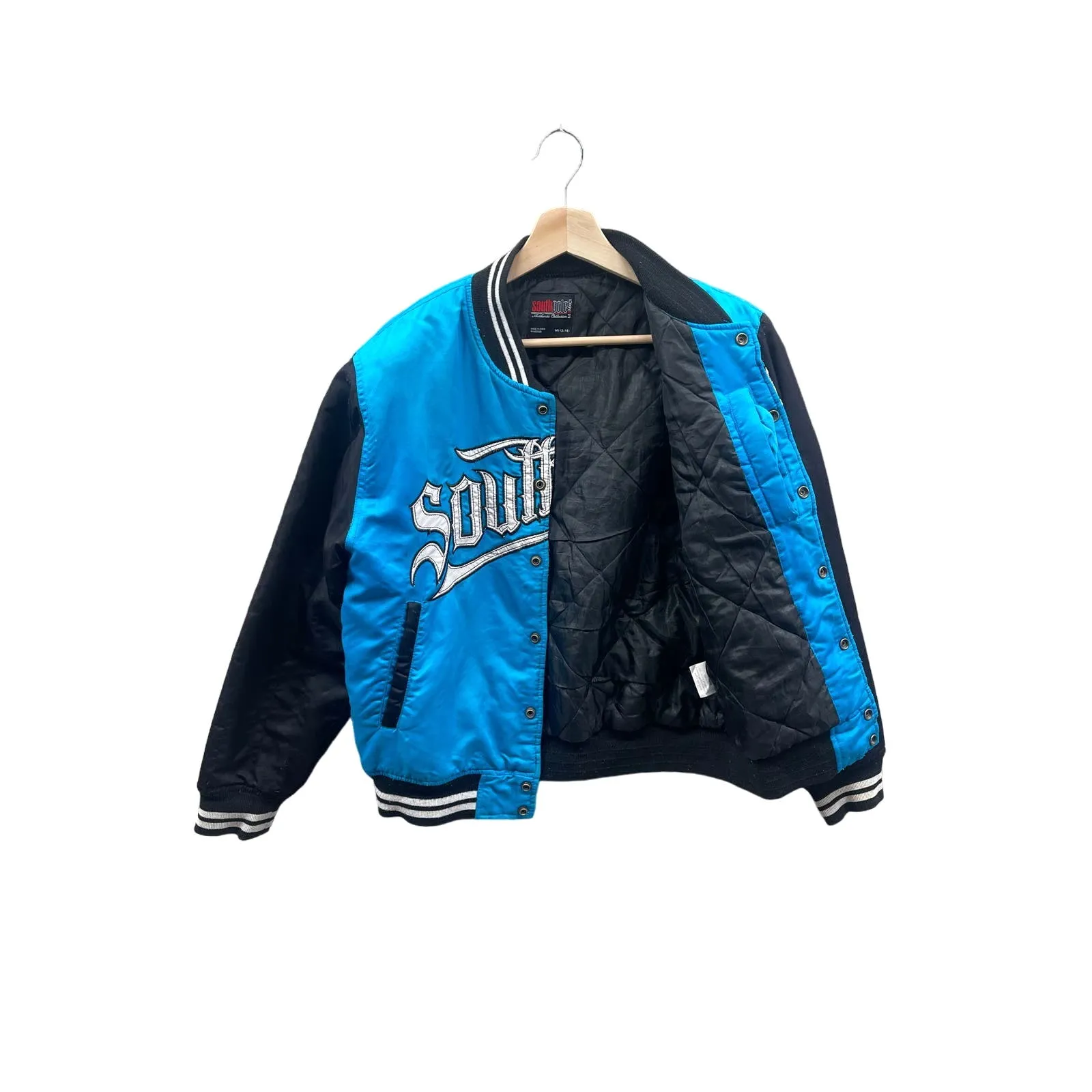 Vintage Southpole Kids Two-Tone Quilted Bomber Jacket