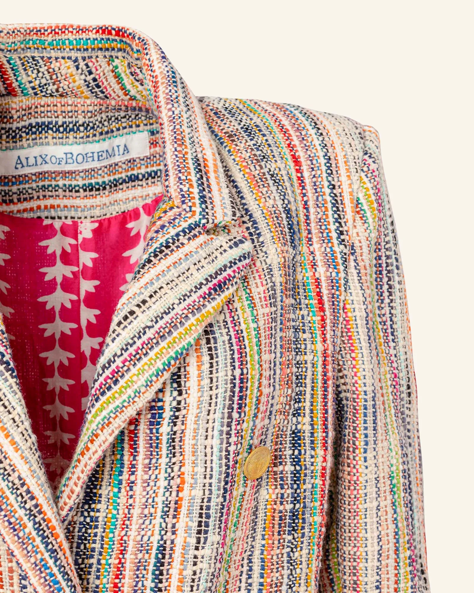 Wade Rainbow Bouclé Coat