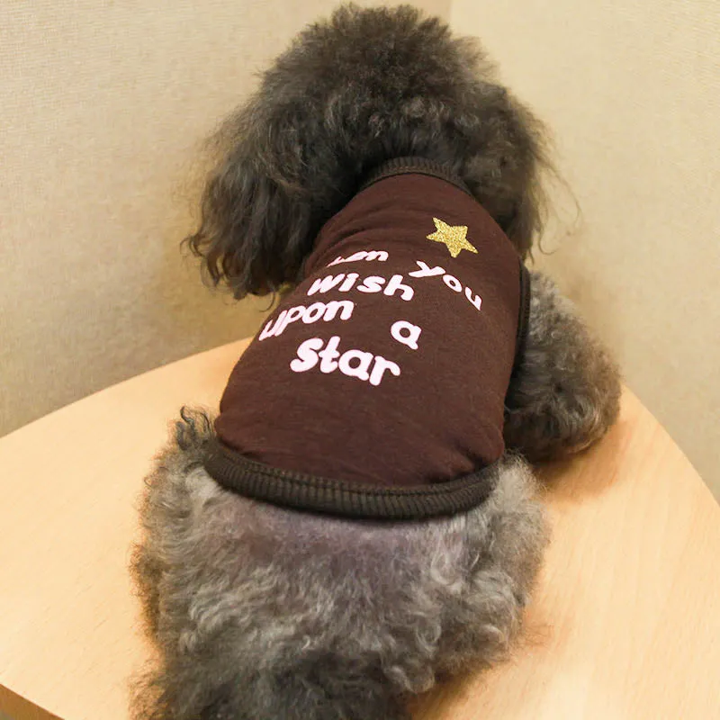 When You Wish Upon A Star Brown Spring Puppy Tank Top