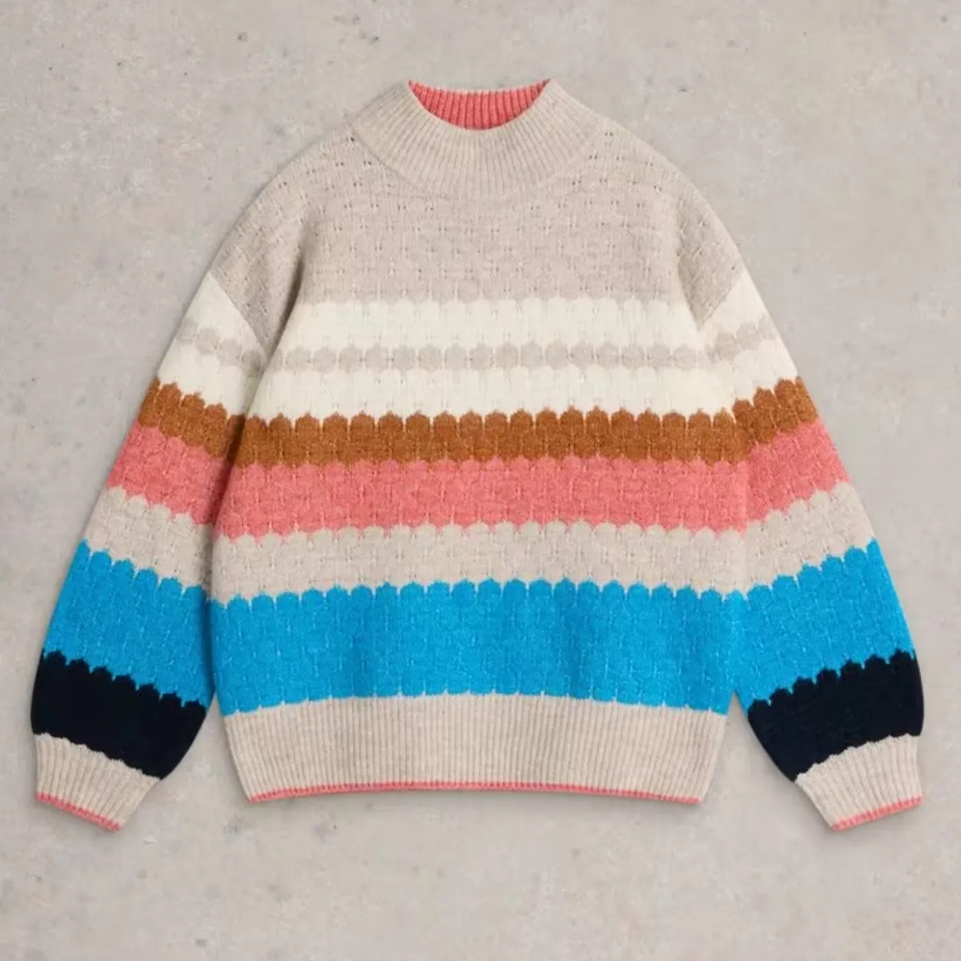 White Stuff Colour Block Jumper