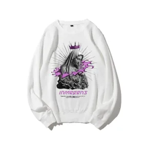 Women Vintage Beauty Girls Bless Graphic Sweatshirts