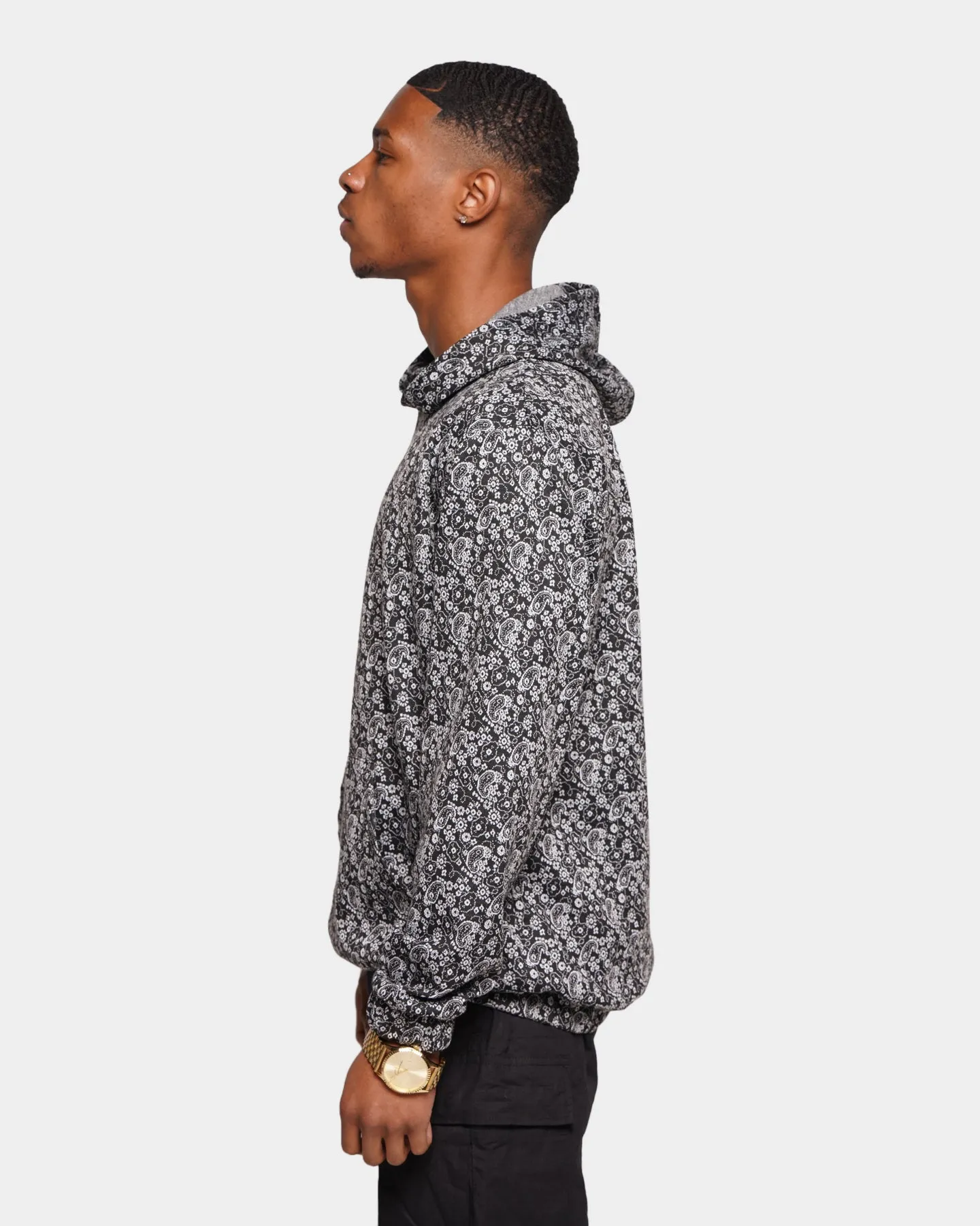 XXIII Burhan Hoodie Paisley Black